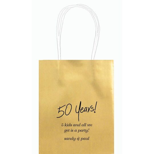 Fun 50 Years Mini Twisted Handled Bags
